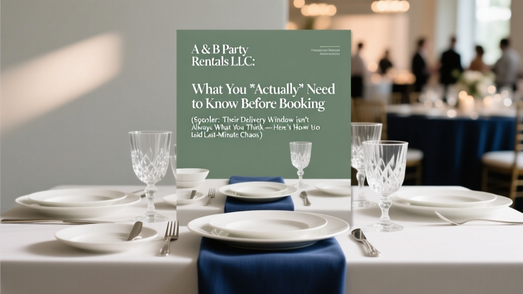 A & B Party Rentals LLC: What You *Actually* Need to Know Before Booking (Spoiler: Their Delivery Window Isn’t Always What You Think — Here’s How to Avoid Last-Minute Chaos)