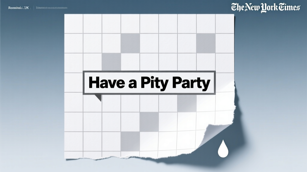 What Does 'Have a Pity Party' Mean in the NYT Crossword? The Real Answer (Plus 7 Clue Patterns That Trip Up Even Expert Solvers)