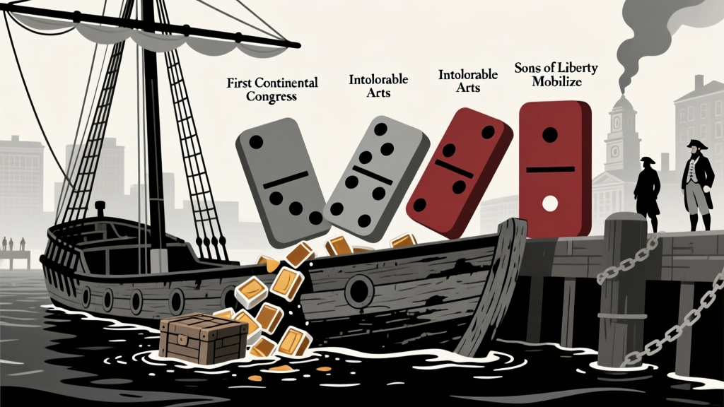 How Did Boston Tea Party Lead to the American Revolution? The 5 Critical Dominoes Most Textbooks Skip — From Harbor Protest to Continental Congress in Just 18 Months