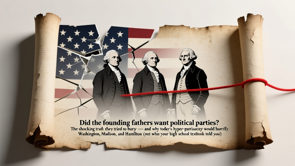 Did the founding fathers want political parties? The shocking truth they tried to bury — and why today’s hyper-partisanship would horrify Washington, Madison, and Hamilton (not what your high school textbook told you)