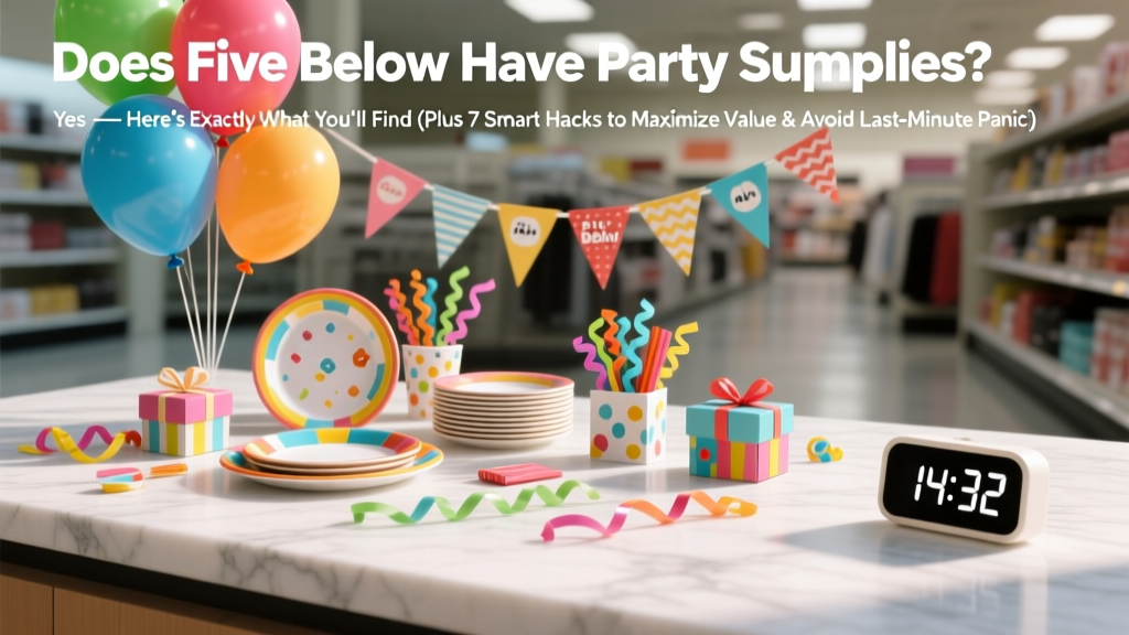 Does Five Below Have Party Supplies? Yes — Here’s Exactly What You’ll Find (Plus 7 Smart Hacks to Maximize Value & Avoid Last-Minute Panic)