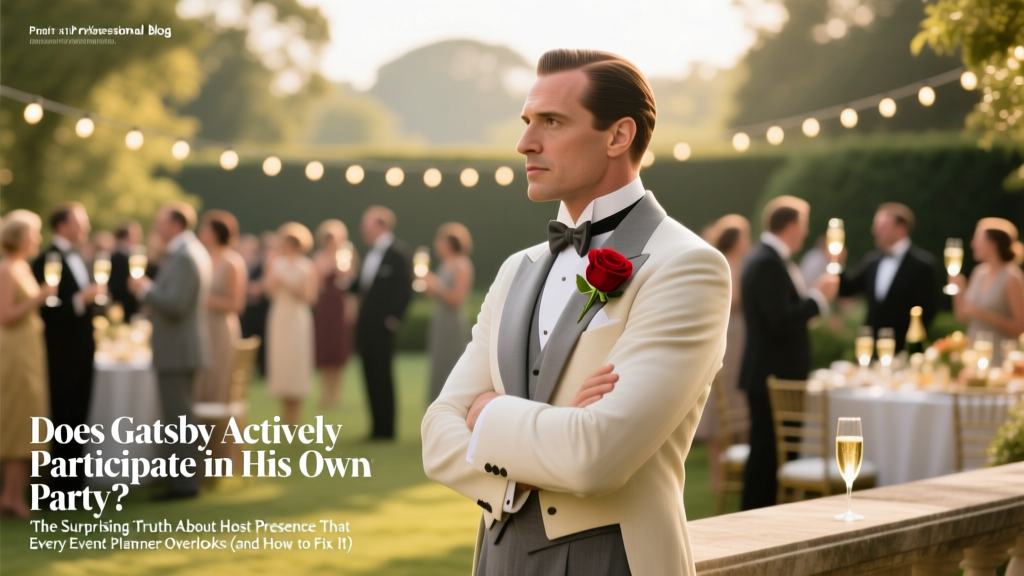 Does Gatsby Actively Participate in His Own Party? The Surprising Truth About Host Presence That Every Event Planner Overlooks (and How to Fix It)
