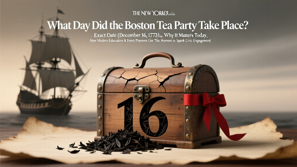 What Day Did the Boston Tea Party Take Place? The Exact Date (December 16, 1773), Why It Matters Today, and How Modern Educators & Event Planners Use This Moment to Spark Civic Engagement