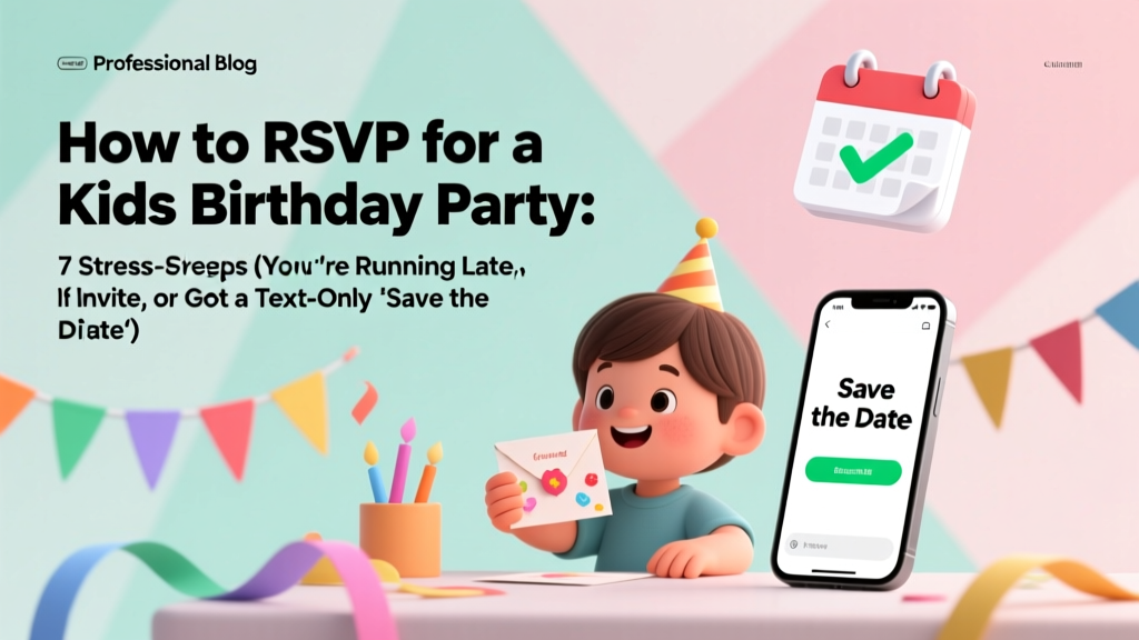 How to RSVP for a Kids Birthday Party: 7 Stress-Free Steps (Even If You’re Running Late, Forgot the Invite, or Got a Text-Only 'Save the Date')