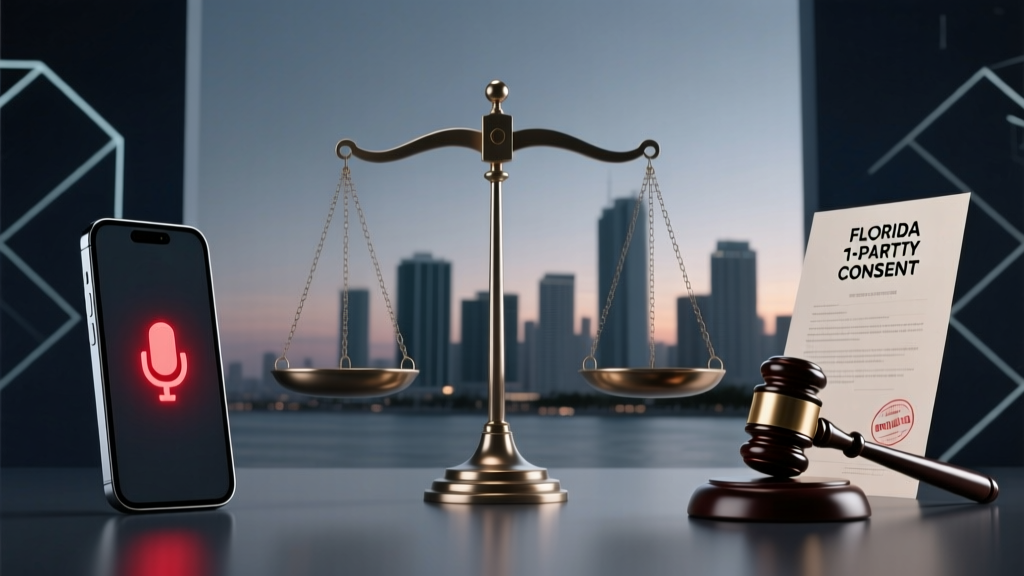 Is Florida a 1 Party Consent State for Recording? The Truth That Could Save You From a $500K Lawsuit — Here’s Exactly What’s Legal in 2024