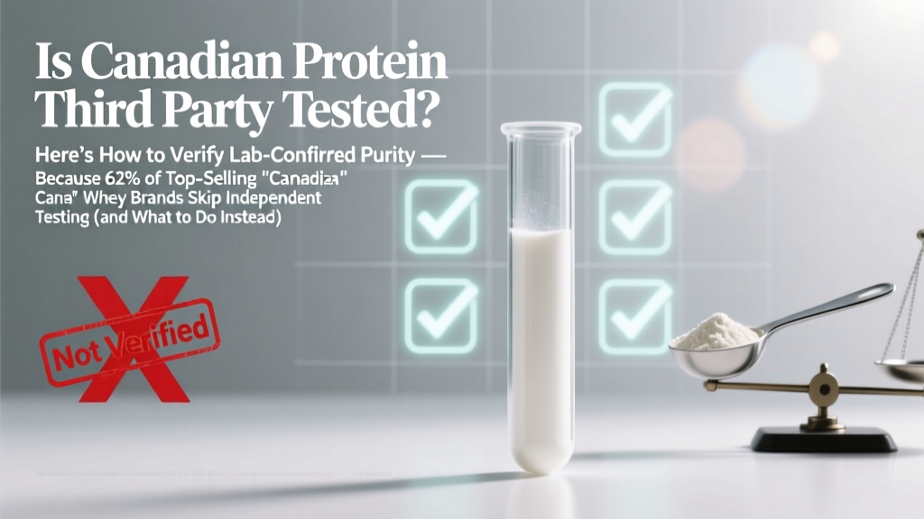 Is Canadian protein third party tested? Here’s how to verify lab-confirmed purity — because 62% of top-selling 'Canadian' whey brands skip independent testing (and what to do instead)