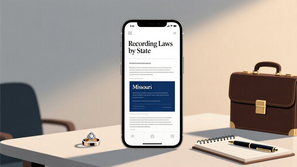 Is Missouri a 1-party recording state? The truth about legal audio/video recording at weddings, depositions, and business meetings — plus what you *must* document before hitting record.