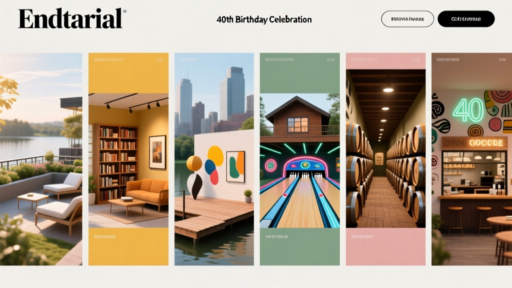 Where to Have a 40th Birthday Party: 7 Unexpectedly Brilliant Venues (That Won’t Break the Bank or Feel Like a High School Reunion)