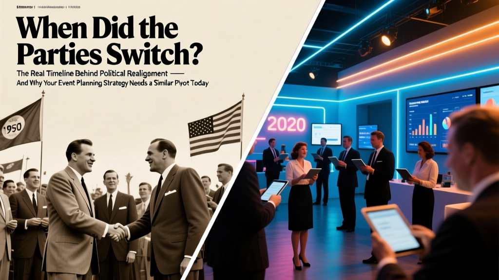 When Did the Parties Switch? The Real Timeline Behind Political Realignment — And Why Your Event Planning Strategy Needs a Similar Pivot Today