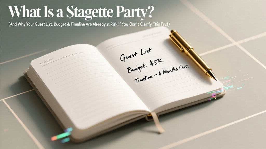 What Is a Stagette Party? (And Why Your Guest List, Budget & Timeline Are Already at Risk If You Don’t Clarify This First)