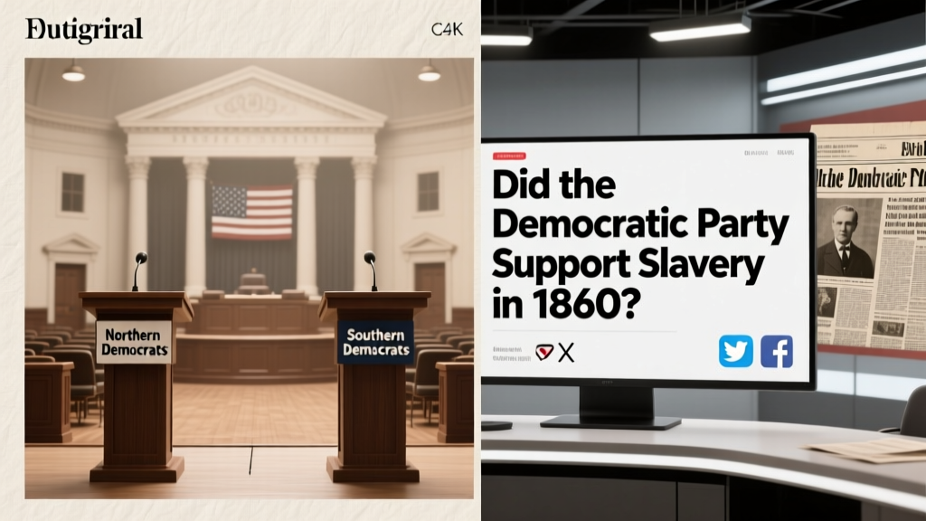 Did the Democratic Party Support Slavery in 1860? The Truth Behind the 1860 Convention Split, the Two Democratic Tickets, and Why This Misunderstanding Still Shapes Political Discourse Today