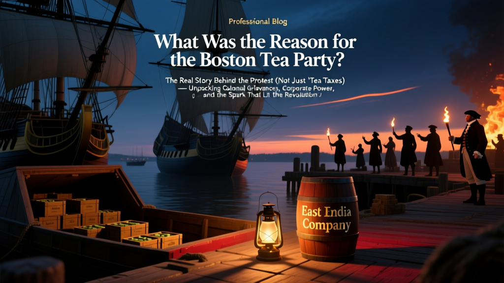 What Was the Reason for the Boston Tea Party? The Real Story Behind the Protest (Not Just 'Tea Taxes') — Unpacking Colonial Grievances, Corporate Power, and the Spark That Lit the Revolution