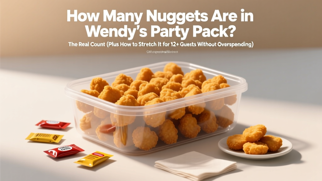 How Many Nuggets Are in Wendy’s Party Pack? The Real Count (Plus How to Stretch It for 12+ Guests Without Overspending)