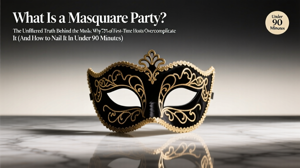 What Is a Masquerade Party? The Unfiltered Truth Behind the Masks: Why 73% of First-Time Hosts Overcomplicate It (And How to Nail It in Under 90 Minutes)