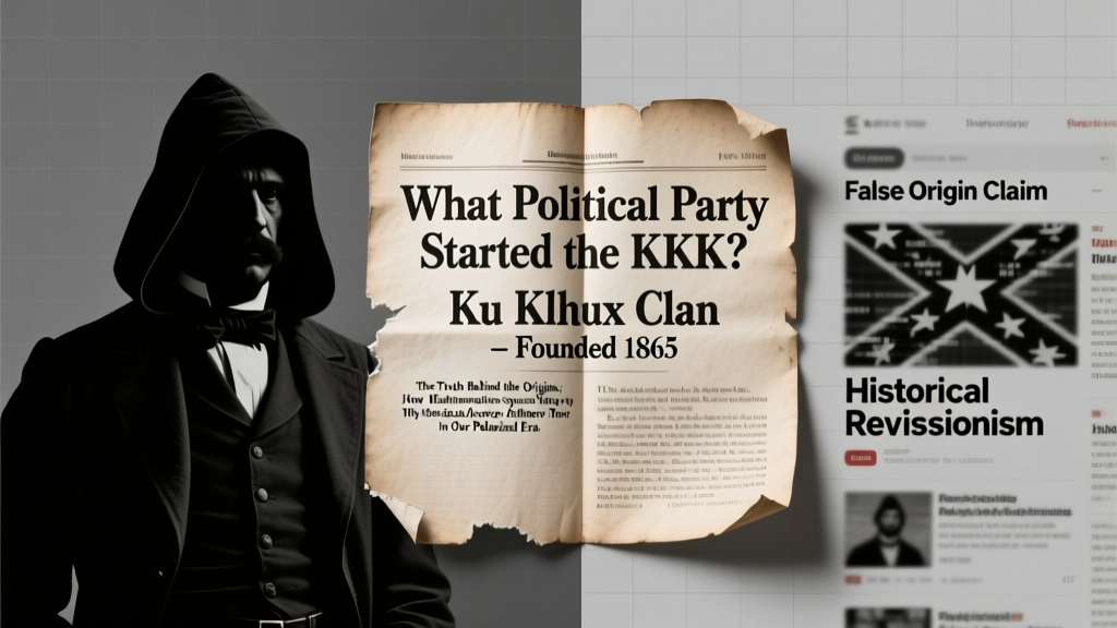 What political party started the KKK? The Truth Behind the Origins, How Misinformation Spreads Today, and Why Historical Accuracy Matters More Than Ever in Our Polarized Era