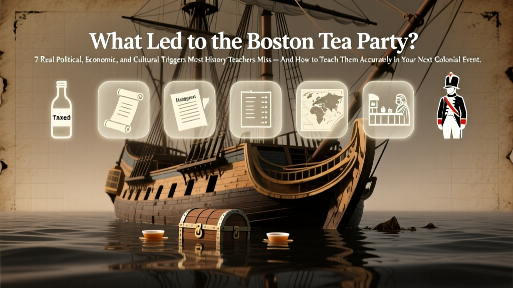 What Led to the Boston Tea Party? The 7 Real Political, Economic, and Cultural Triggers Most History Teachers Miss — And How to Teach Them Accurately in Your Next Colonial Event