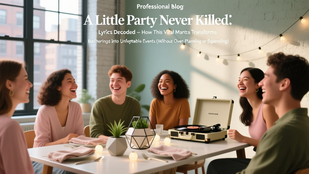 ‘A Little Party Never Killed’ Lyrics Decoded: How This Viral Mantra Transforms Boring Gatherings Into Unforgettable Events (Without Over-Planning or Overspending)