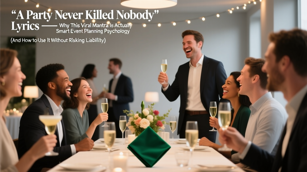 ‘A Party Never Killed Nobody’ Lyrics — Why This Viral Mantra Is Actually Smart Event Planning Psychology (And How to Use It Without Risking Liability)