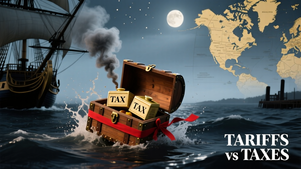 Was the Boston Tea Party about tariffs? The truth behind the myth—and why confusing tariffs with taxes still derails history lessons, museum exhibits, and classroom reenactments today.