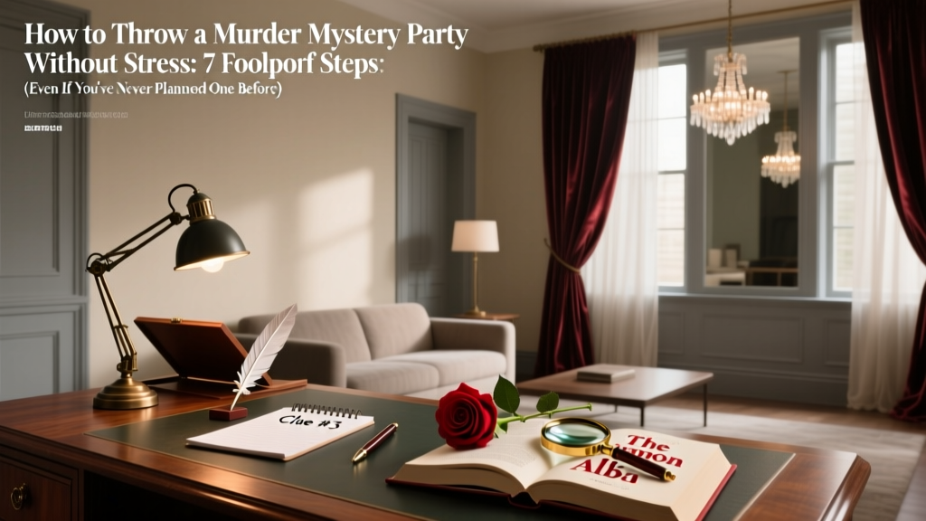 How to Throw a Murder Mystery Party Without Stress: 7 Foolproof Steps (Even If You’ve Never Planned One Before)
