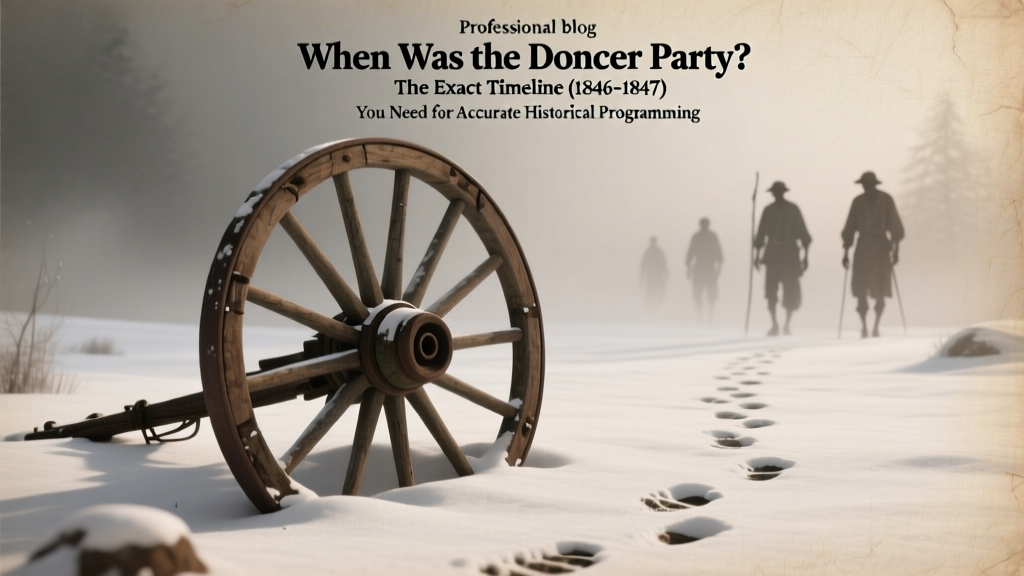 When Was the Donner Party? The Exact Timeline (1846–1847) You Need for Accurate Historical Programming — Avoid Costly Date Errors in Your School Event, Museum Exhibit, or Living History Festival