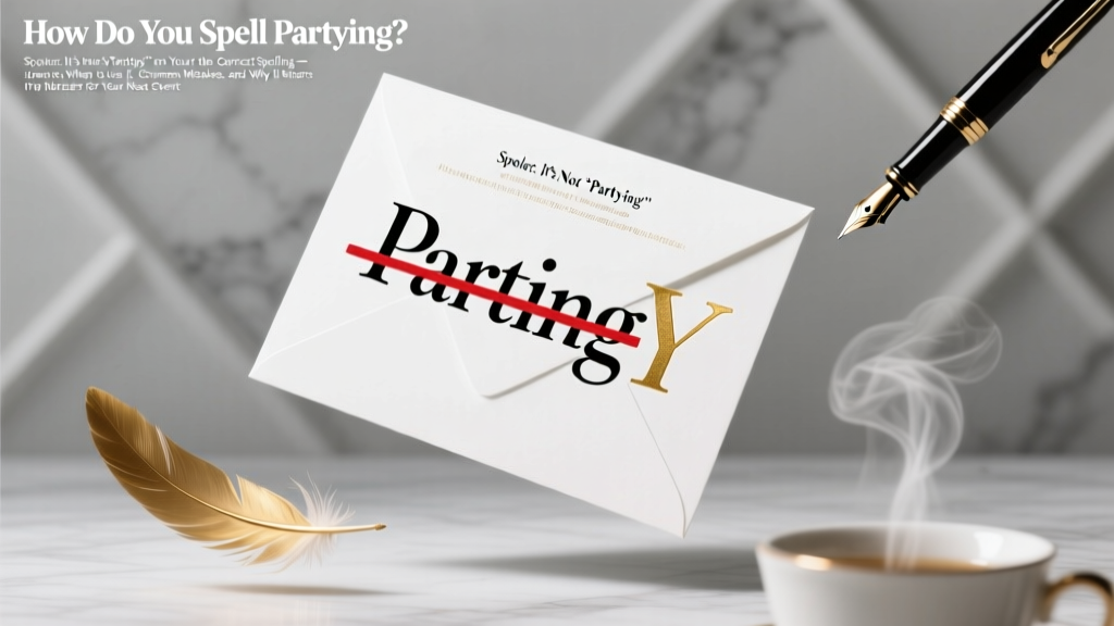 How Do You Spell Partying? (Spoiler: It’s Not ‘Partying’ on Your Invitation — Here’s the Correct Spelling, When to Use It, Common Mistakes, and Why It Matters for Your Next Event)
