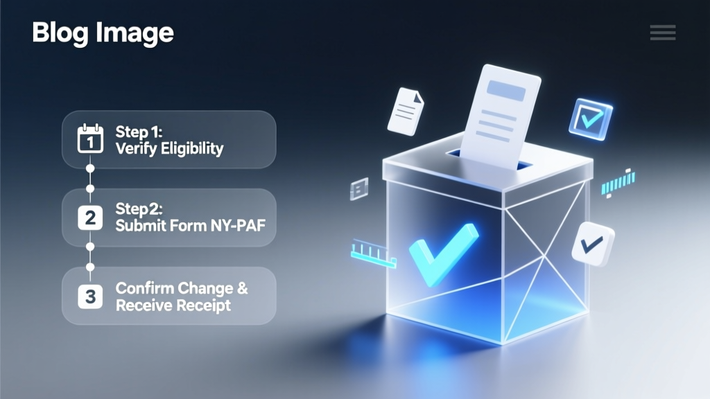 How to Change Party Affiliation in NY: The Exact 3-Step Process (With Deadlines, Forms & What Happens If You Miss the Cutoff)