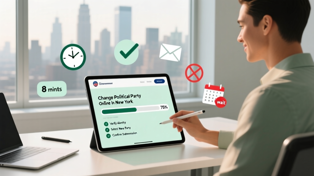 How to Change Political Party Online NY: A Step-by-Step Guide That Takes Less Than 8 Minutes (No Mail, No Wait, No Mistakes)