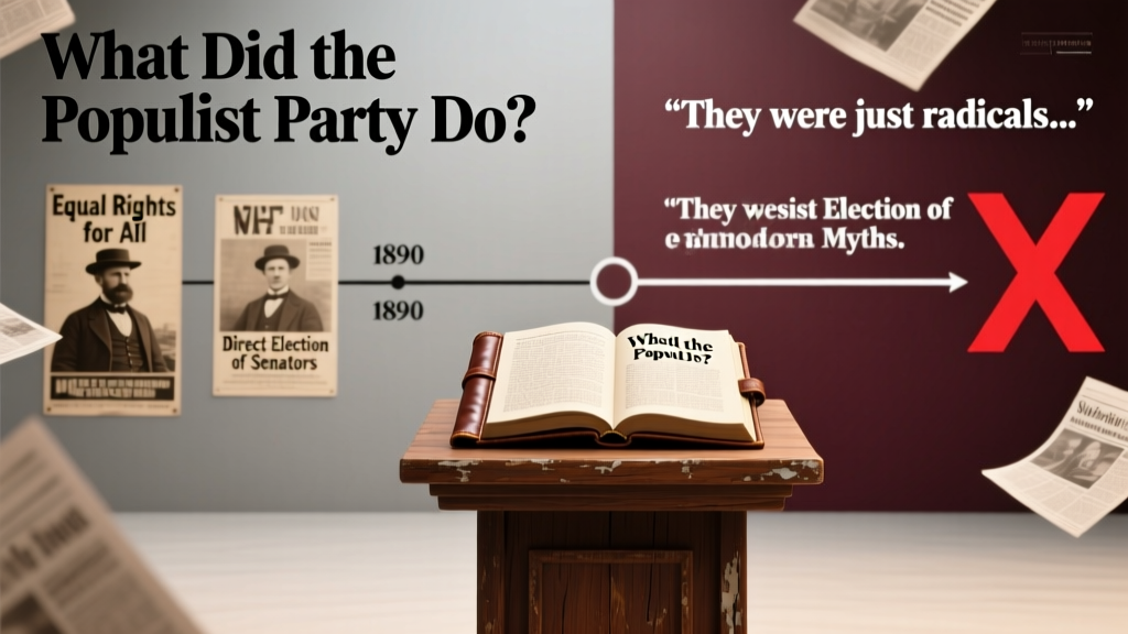 What Did the Populist Party Do? The Truth Behind Their 1890s Reforms, Failed Presidential Bid, and Lasting Impact on U.S. Democracy — Debunking 5 Myths You Still Hear Today