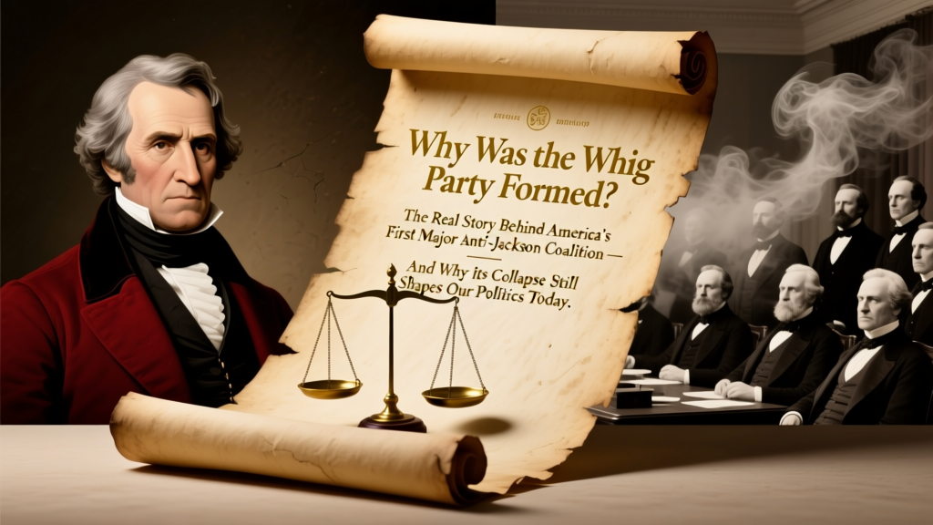 Why Was the Whig Party Formed? The Real Story Behind America’s First Major Anti-Jackson Coalition — And Why Its Collapse Still Shapes Our Politics Today