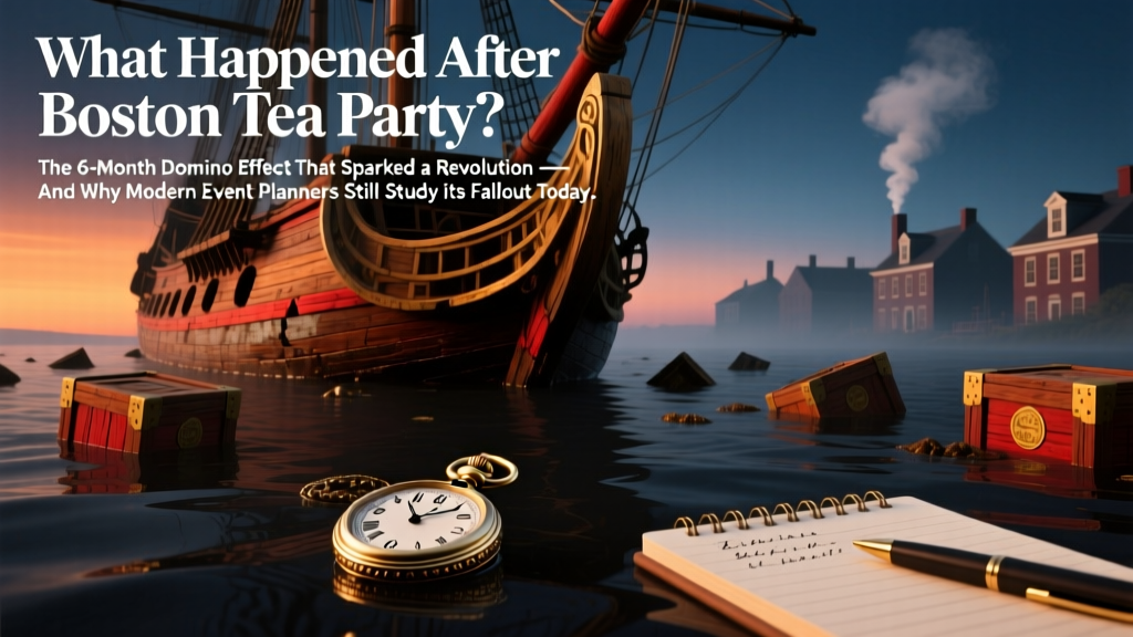 What Happened After Boston Tea Party? The 6-Month Domino Effect That Sparked a Revolution — And Why Modern Event Planners Still Study Its Fallout Today