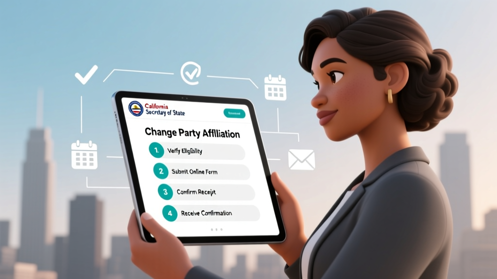 How Do I Change My Party Affiliation in California? The 4-Step Official Process (No Mail Delays, No Registration Gaps, No Last-Minute Surprises)