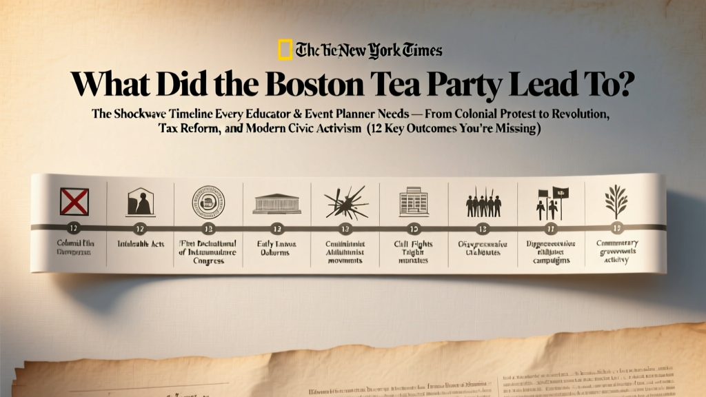 What Did the Boston Tea Party Lead To? The Shockwave Timeline Every Educator & Event Planner Needs — From Colonial Protest to Revolution, Tax Reform, and Modern Civic Activism (12 Key Outcomes You’re Missing)