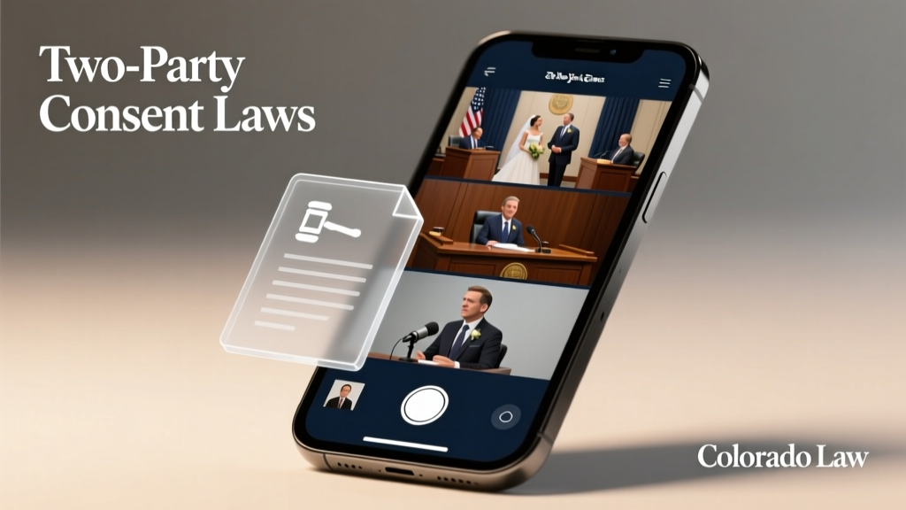 Is Colorado a two party consent state? Yes—but here’s exactly when you *don’t* need both parties’ permission (and how to avoid felony charges while filming weddings, depositions, or podcasts)