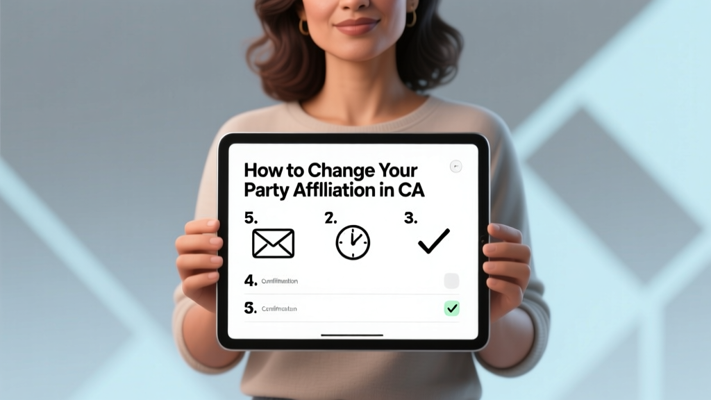 How to Change Your Party Affiliation in CA: A Stress-Free 5-Step Checklist (No Mail Delays, No Ballot Surprises, Done in Under 10 Minutes)
