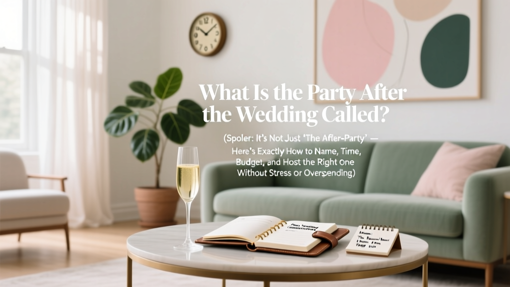 What Is the Party After the Wedding Called? (Spoiler: It’s Not Just ‘The After-Party’ — Here’s Exactly How to Name, Time, Budget, and Host the Right One Without Stress or Overspending)