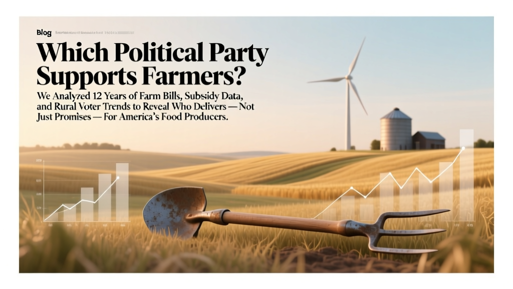 Which Political Party Supports Farmers? We Analyzed 12 Years of Farm Bills, Subsidy Data, and Rural Voter Trends to Reveal Who Delivers — Not Just Promises — for America’s Food Producers