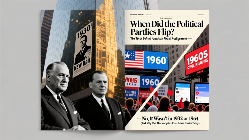 When Did the Political Parties Flip? The Truth Behind America’s Great Realignment — No, It Wasn’t in 1932 or 1964 (And Why That Misconception Costs Voters Clarity Today)