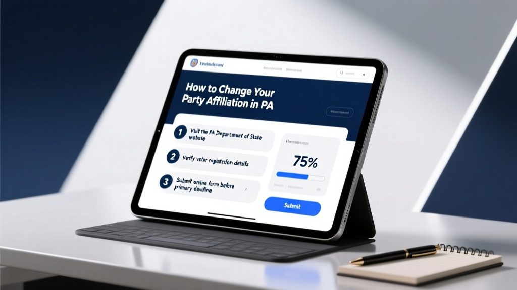 How to Change Your Party Affiliation in PA: The Exact 3-Step Process (No Mail Delays, No Rejection Risks, Done Right Before Primary Deadline)