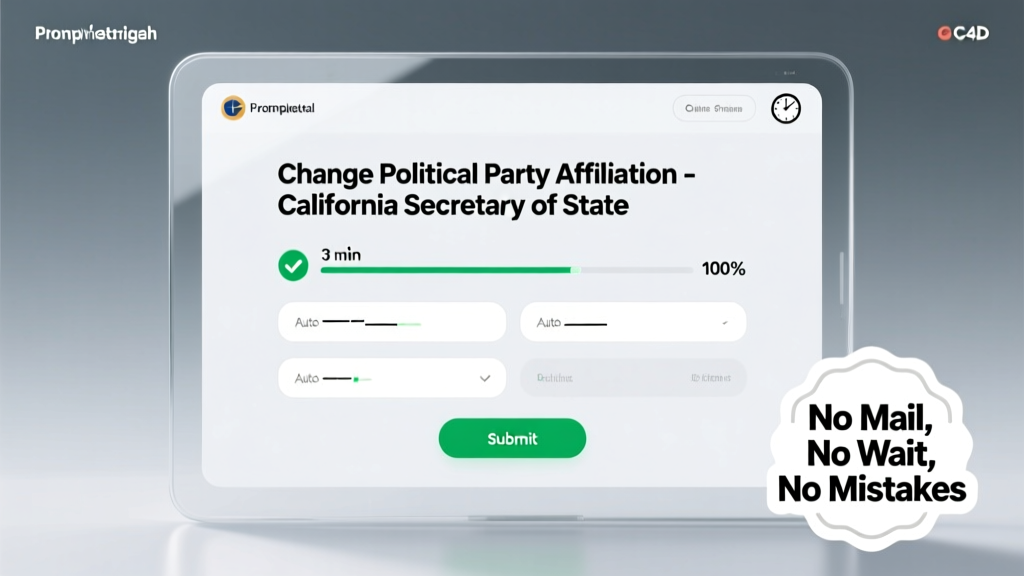 How to Change Political Party Affiliation in California: A Step-by-Step Guide That Takes Just 3 Minutes (No Mail, No Wait, No Mistakes)