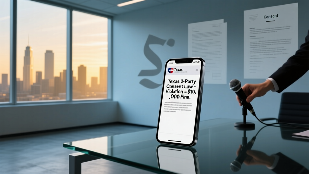 Is Texas a 2 Party Consent State? The Truth That Could Save Your Business From $10,000 Fines (and Why 92% of Event Planners Get It Wrong)
