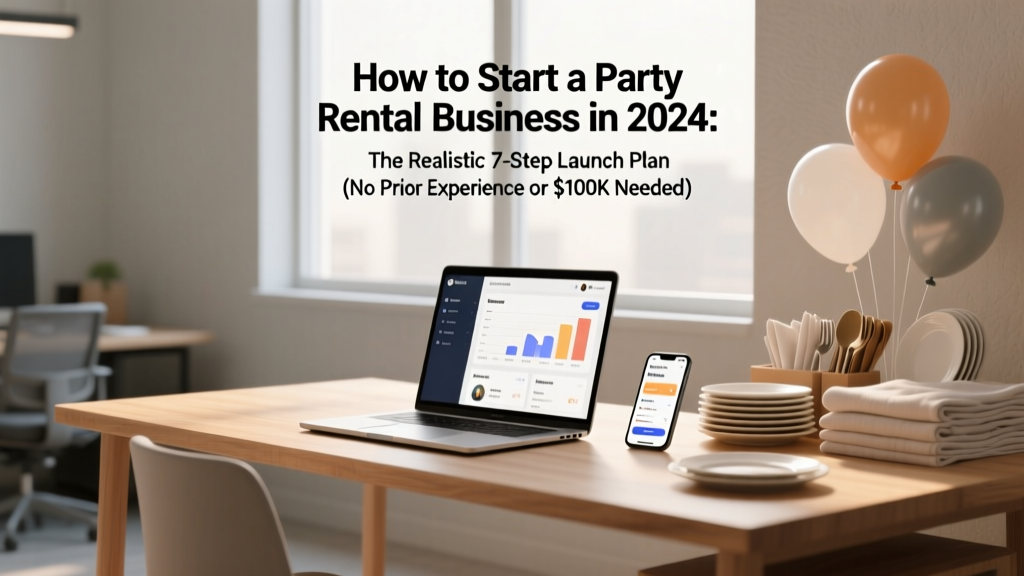 How to Start a Party Rental Business in 2024: The Realistic 7-Step Launch Plan (No Prior Experience or $100K Needed)