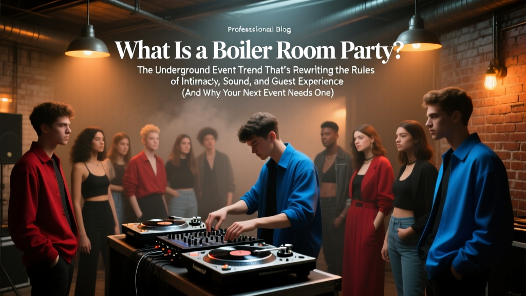 What Is a Boiler Room Party? The Underground Event Trend That’s Rewriting the Rules of Intimacy, Sound, and Guest Experience (And Why Your Next Event Needs One)