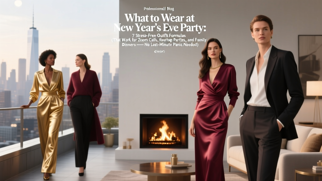 What to Wear at New Year’s Eve Party: 7 Stress-Free Outfit Formulas (That Work for Zoom Calls, Rooftop Parties, and Family Dinners — No Last-Minute Panic Needed)