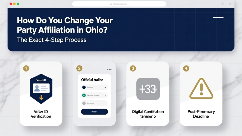 How Do You Change Your Party Affiliation in Ohio? The Exact 4-Step Process (No Registration Form Needed + What Happens If You Miss the Primary Deadline)