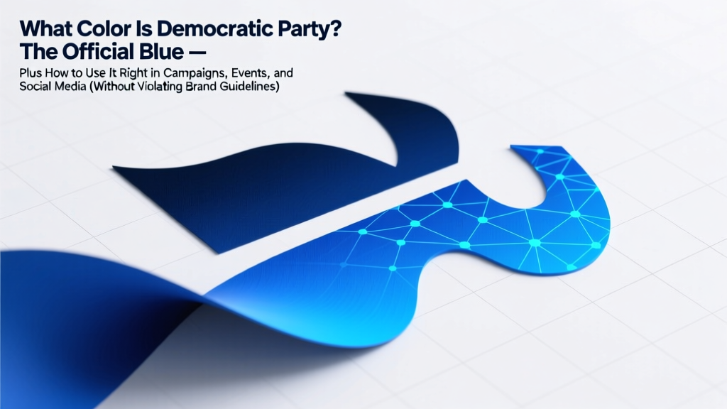 What Color Is Democratic Party? The Official Blue — Plus How to Use It Right in Campaigns, Events, and Social Media (Without Violating Brand Guidelines)