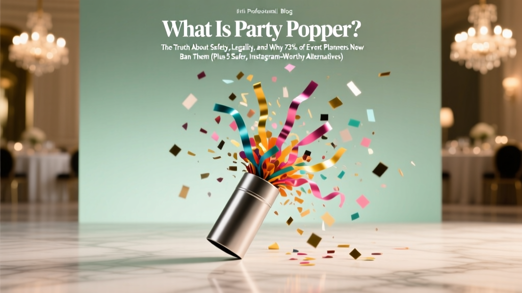 What Is Party Popper? The Truth About Safety, Legality, and Why 73% of Event Planners Now Ban Them (Plus 5 Safer, Instagram-Worthy Alternatives)