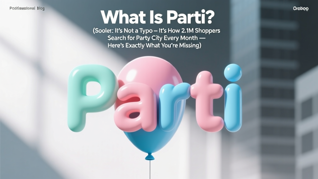 What Is Parti? (Spoiler: It’s Not a Typo — It’s How 2.1M Shoppers Search for Party City Every Month — Here’s Exactly What You’re Missing)