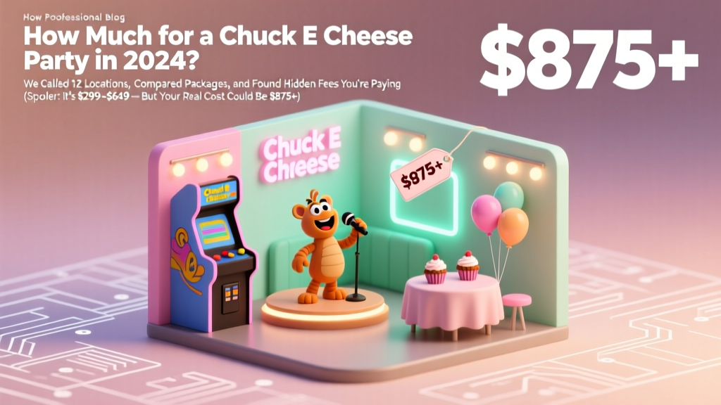 How Much for a Chuck E Cheese Party in 2024? We Called 12 Locations, Compared Packages, and Found Hidden Fees You’re Paying (Spoiler: It’s $299–$649 — But Your Real Cost Could Be $875+)
