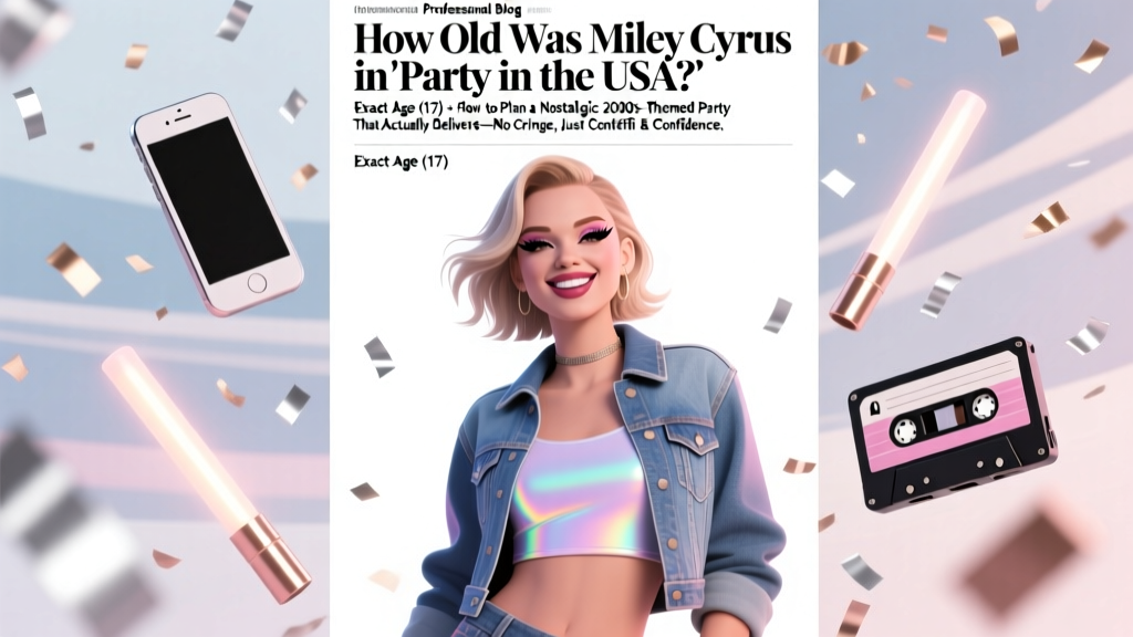 How Old Was Miley Cyrus in 'Party in the USA'? The Exact Age (17) + How to Plan a Nostalgic 2010s-Themed Party That Actually Delivers—No Cringe, Just Confetti & Confidence